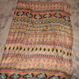 Colorful tribal scarf